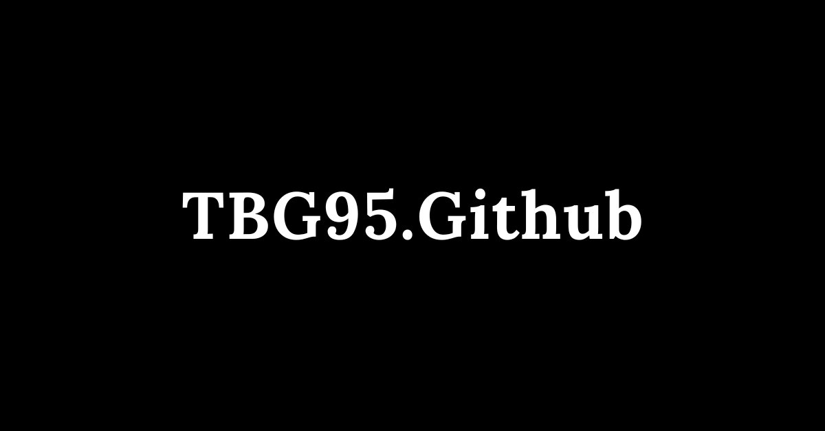 TBG95.Github