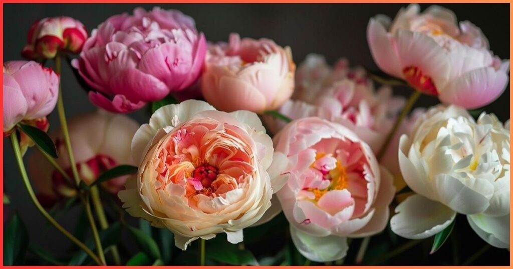 Varieties of Peonies and Bloom Times